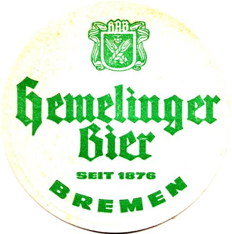 bremen hb-hb hemelinger rund 1a (185-hemelinger bier seit 1876-grn)